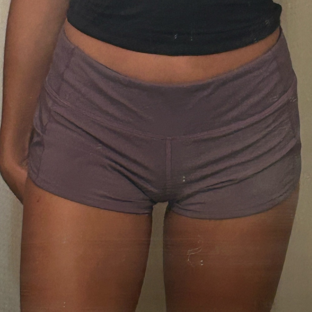 lululemon shorts, lilac, size 2